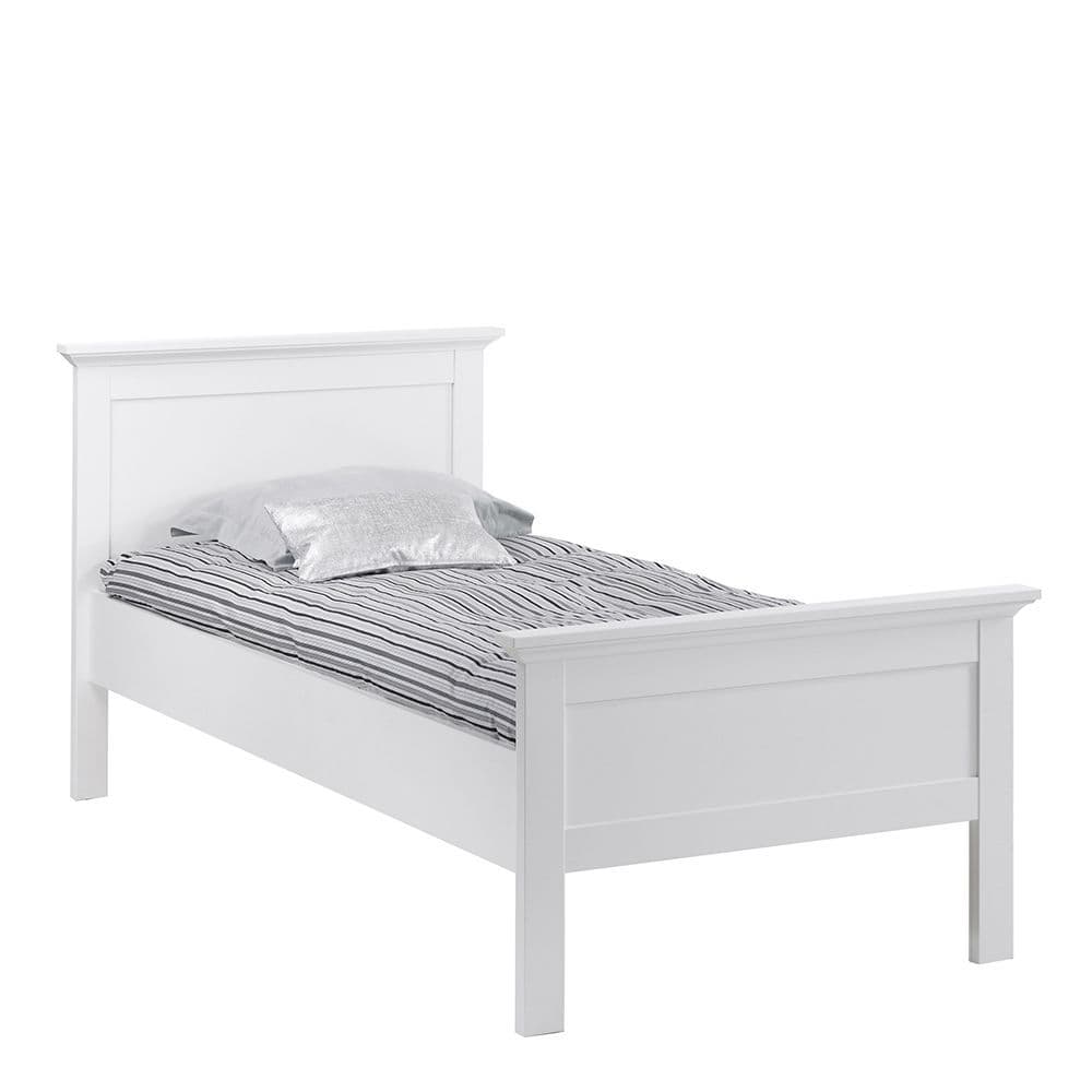 Parisian Chic Single Bed (90 x 200) in White